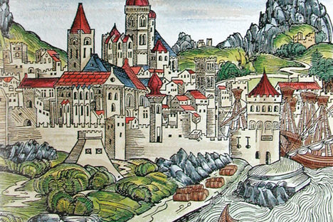Mainzansicht aus der Schedelschen Weltchronik, 1493