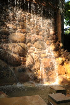 Wasserfall auf der Grünen Brücke