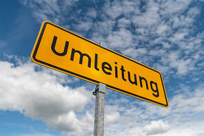 Baustellenabsperrung © Landeshauptstadt Mainz