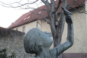 Brunnen auf dem Dorfplatz in Drais © Landeshauptstadt Mainz