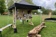 Bildergalerie Meenzer Stadtbäume Spielgerät aus Holz und Vogel-Nistkästen in der Übersicht