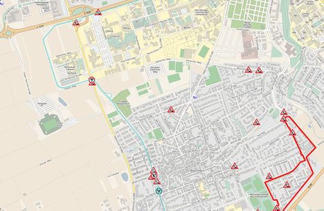 Übersicht der Grabungsstellen in Mainz