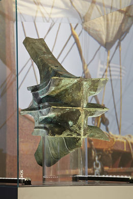 Bronzener Rammsporn eines Kriegsschiffes