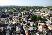 Vogelperspektive auf Mainzer Altstadt