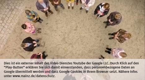 Die Landeshauptstadt Mainz nutzt den Video-Dienst Youtube.  Vor einem Klick auf den Play-Button empfängt Youtube keine Daten und setzt keine Cookies. Nähere Informationen über Youtube finden Sie in den Datenschutzinformationen zu unserem Youtube-Kanal: www.mainz.de/datenschutz