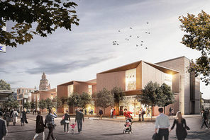 Visualiserung des geplanten Einkaufsquartiers © Architekten Färber, Bierbaum und Aichele